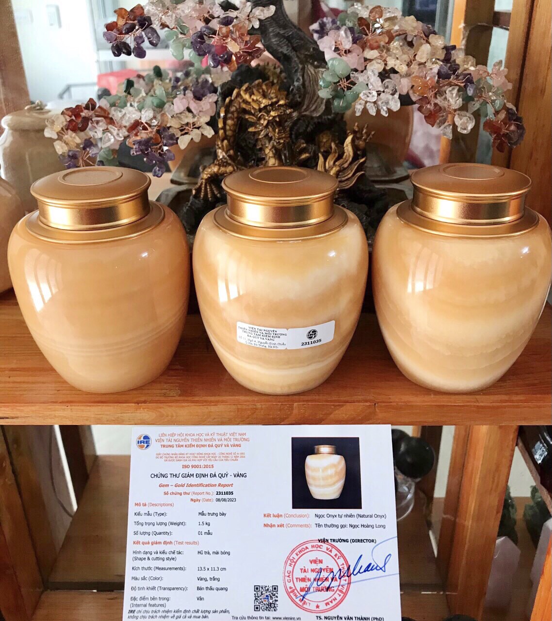 BẢO BÌNH NGỌC ONYX VÀNG